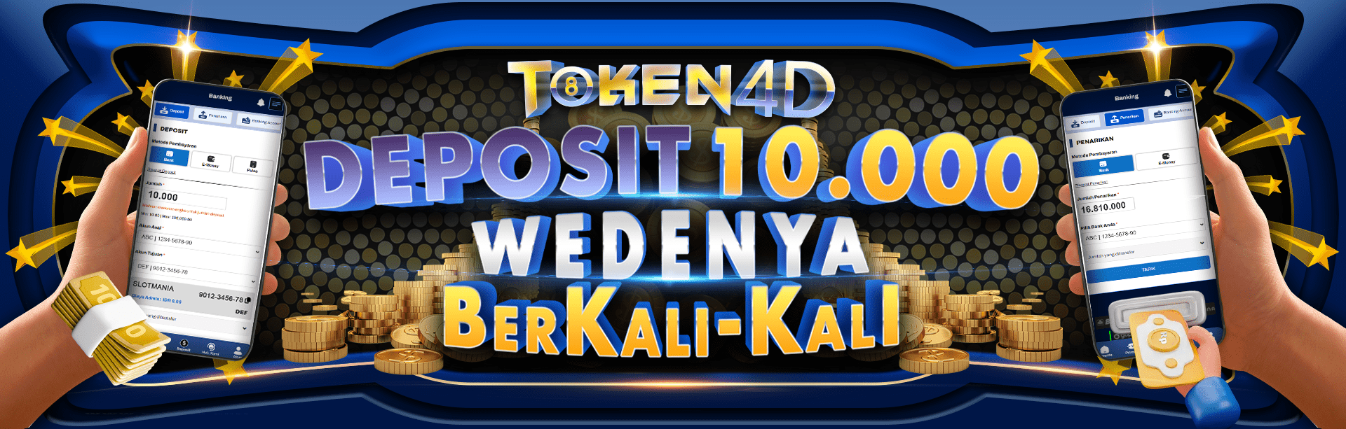 TOKEN4D DEPO 10RB WD BERKALI-KALI